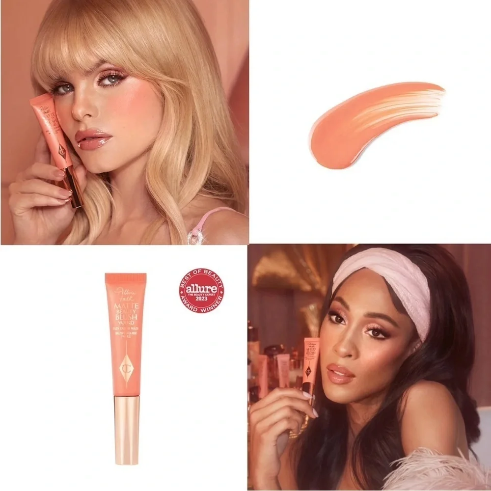 Charlotte Tilbury MATTE BEAUTY BLUSH WAND PILLOW TALK (PEACH POP) 12ml/0.4 fl oz